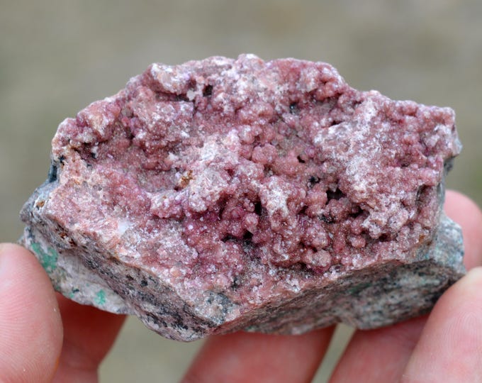Cobalt-calcite 218 grams - Kolwezi mining district, Lualaba, DR Congo