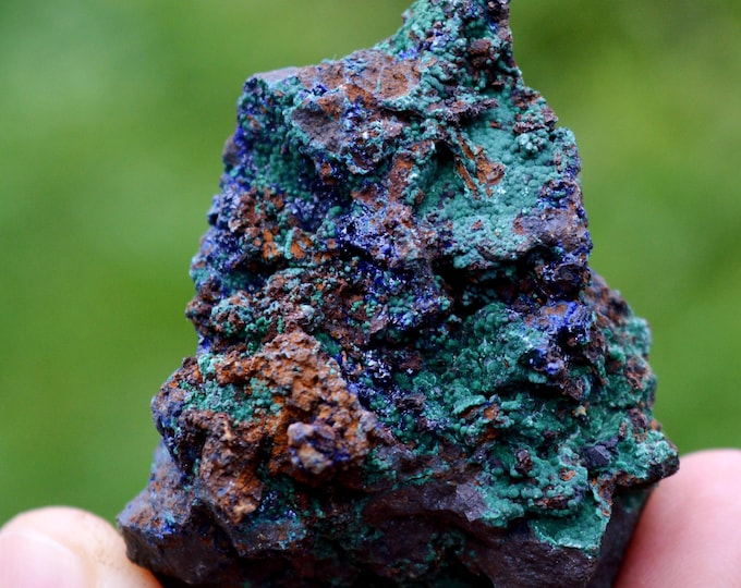 Azurite malachite 92 grams - M'Ssici, Alnif County, Tinghir Province, Drâa-Tafilalet Region, Morocco