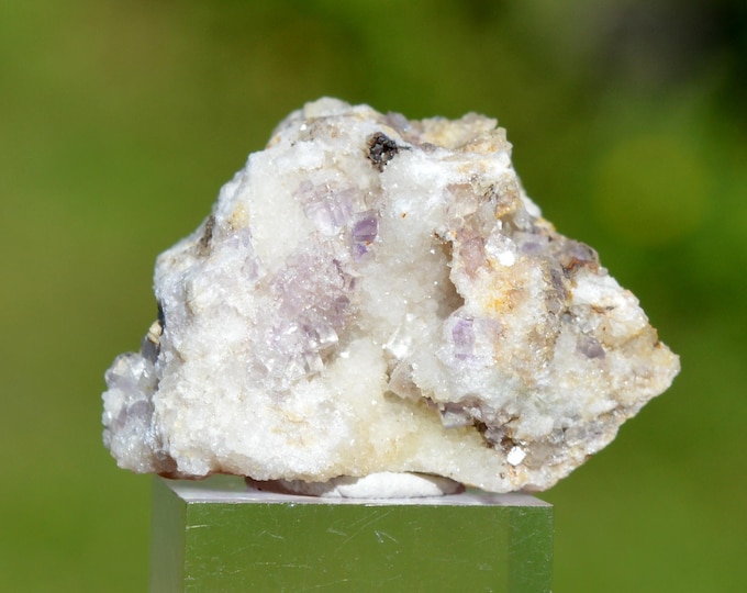 Fluorite & Quartz 13 grams - L'Argentolle, Saint-Prix, Autun, Saône-et-Loire, Burgundy-Franche-Comté, France