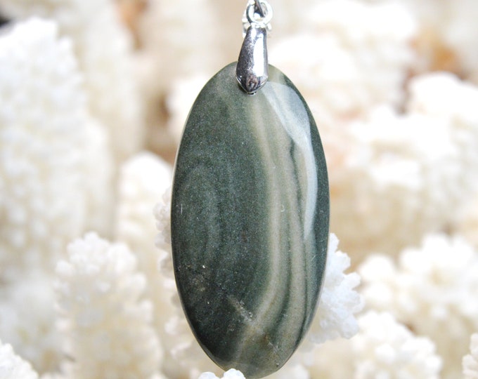 53 carat Jasper - natural stone cabochon pendant - Africa // CX74
