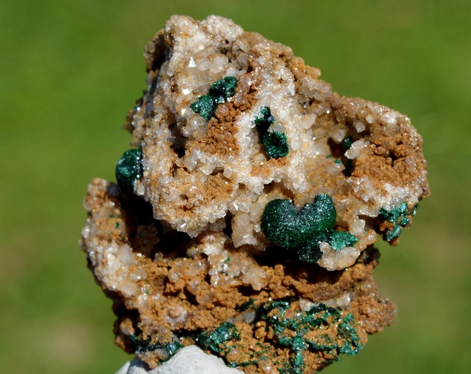 Malachite & Quartz 33 grams - Lubumbashi, Haut-Katanga, DR Congo