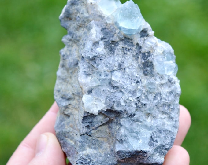 Fluorite 249 grams - Mont-Roc Mine, Villefranche d'Albigeois, Tarn, Occitanie, France