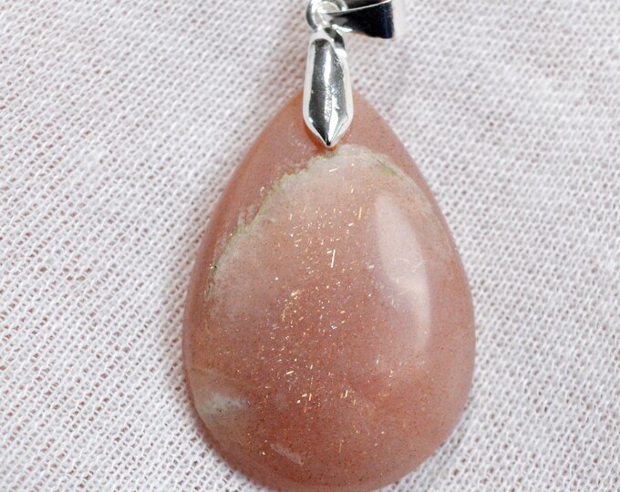 Pierre de soleil 47 carats - pendentif cabochon pierre naturelle - Inde / FQ54