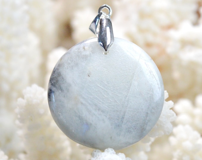 Pierre de lune 52 carats - pendentif cabochon pierre naturelle - Inde / FM96