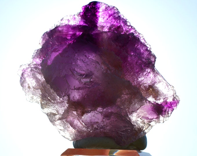 Fluorite 256 grams - Seilles, Andenne, Namur, Wallonia, Belgium