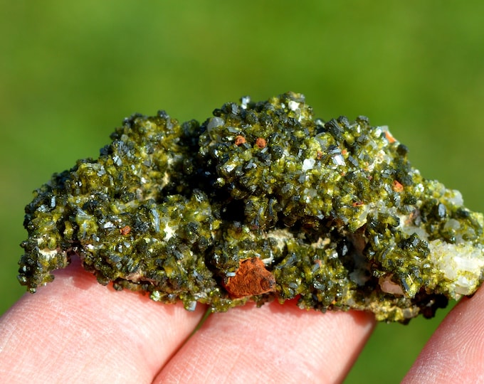 Epidote & Calcite 26 grams - Imilchil, Errachidia Province, Drâa-Tafilalet Region, Morocco