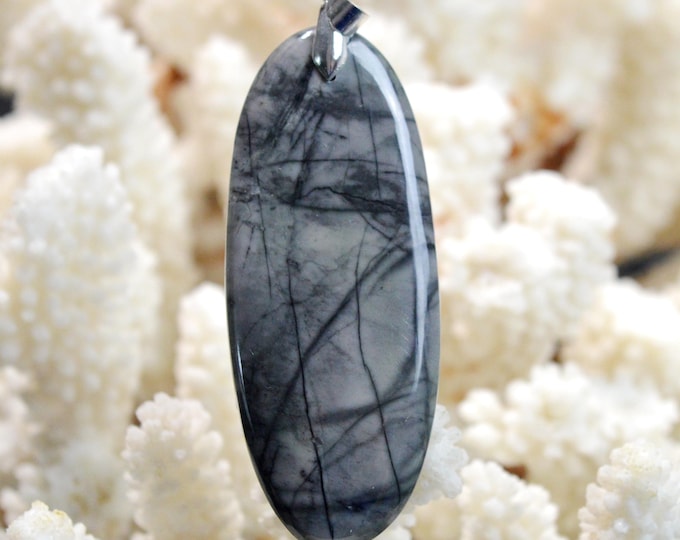 82 Carat Picasso Jasper - Natural Gemstone Cabochon Pendant - Utah, USA / FP50