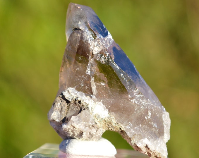 Smoky quartz 21 grams - Minstigertal (Münstigertal), Münster, Goms, Valais, Switzerland