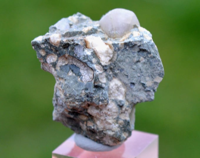 Albite Var. Andesine & Beta Quartz in Esterellite 22 grams - Massif de l'Esterel, Saint Raphael, Var, France