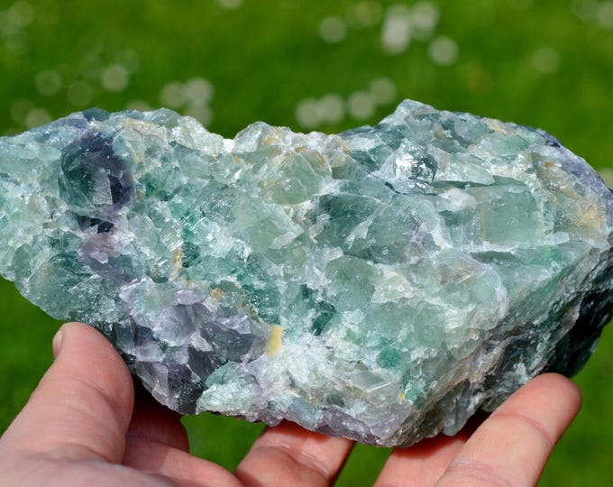 Fluorite 900 grams - La Barre Mine, Saint-Jacques-d'Ambur, Puy-de-Dôme, Auvergne-Rhône-Alpes, France
