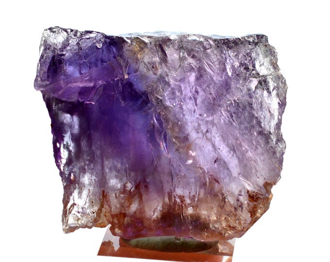Quartz var. Ametrine 26 grams - Anahi Mine, Puerto Suárez Municipality, Germán Busch Province, Santa Cruz, Bolivia