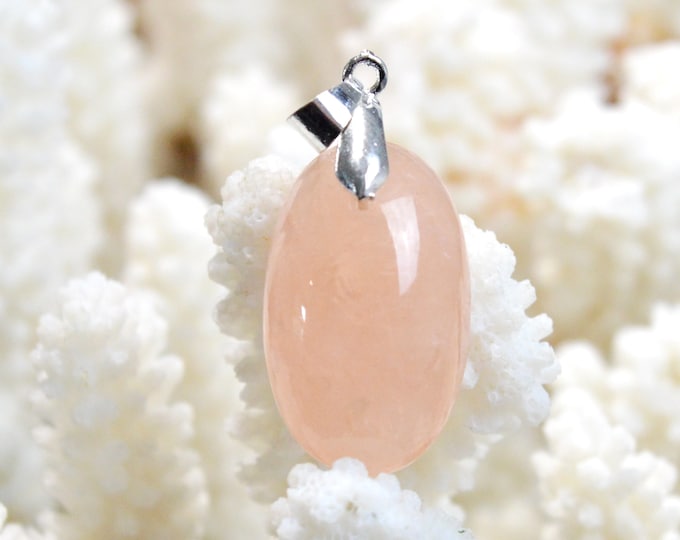 Morganite 41 carats - pendentif cabochon pierre naturelle - Pakistan / EI26