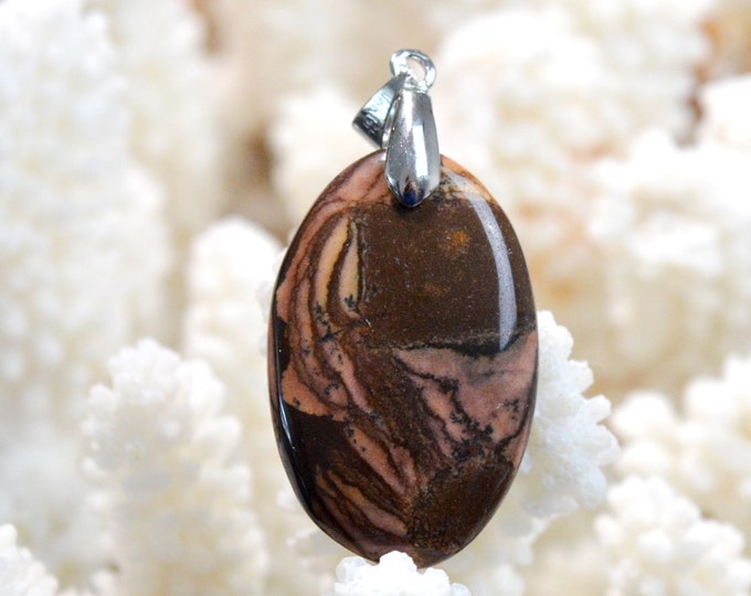 35 carat "Outback" Jasper - natural stone cabochon pendant - Australia / FH60