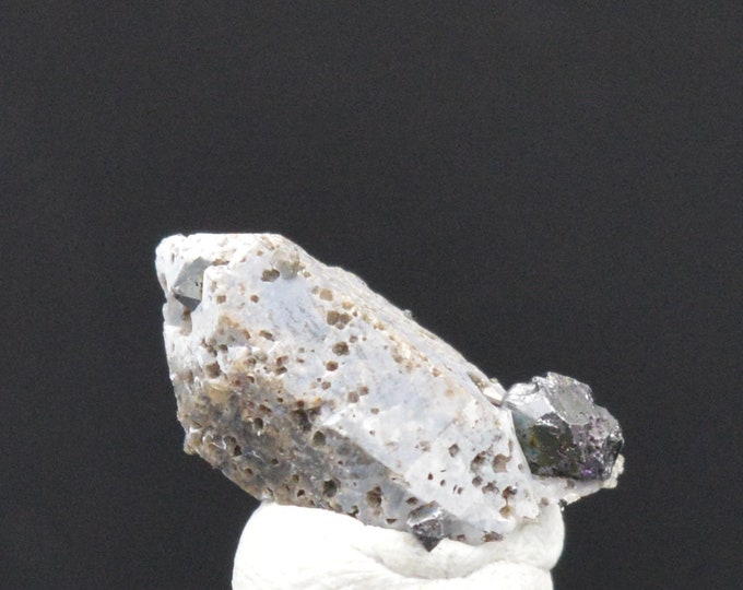Brookite crystal on Quartz 1.47 gr - BROOKITE lustrous crystals cluster