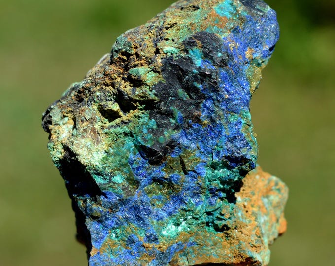 Malachite & Azurite 121 grams - Vallone stope, Cape Calamita Mine, Capoliveri, Livorno Province, Tuscany, Italy