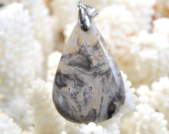 Agate 54 carats - pendentif cabochon pierre naturelle - Mexique / FD26
