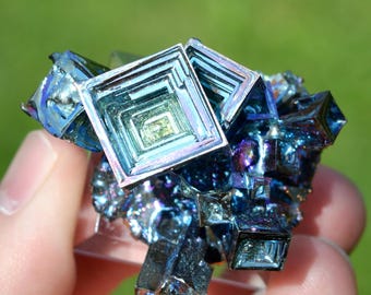 Cristalli metallici di bismuto, 59 grammi - Coltivati in laboratorio