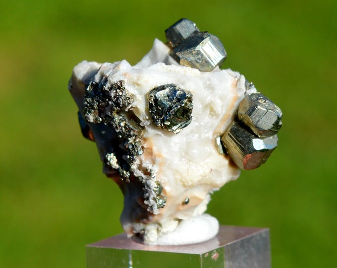 Pyrite 16 grams - Aigue Bonne quarry, Saint-Raphaël, Draguignan, Var, Provence-Alpes-Côte d'Azur, France