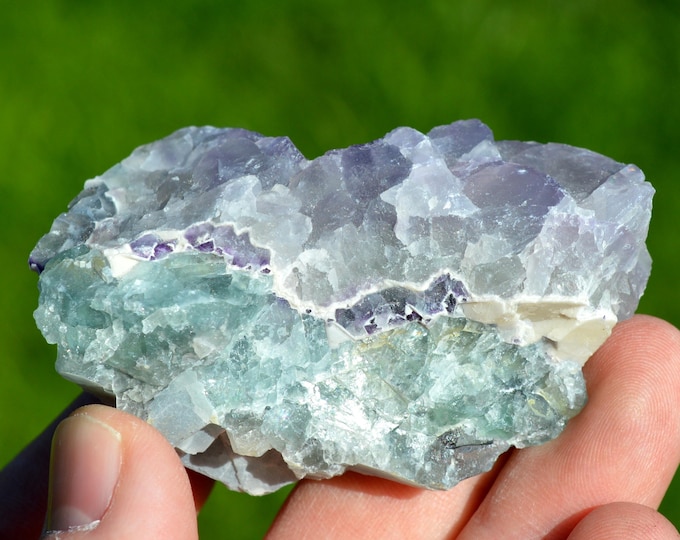 Fluorite 115 grams - La Barre Mine, Saint-Jacques-d'Ambur, Puy-de-Dôme, Auvergne-Rhône-Alpes, France