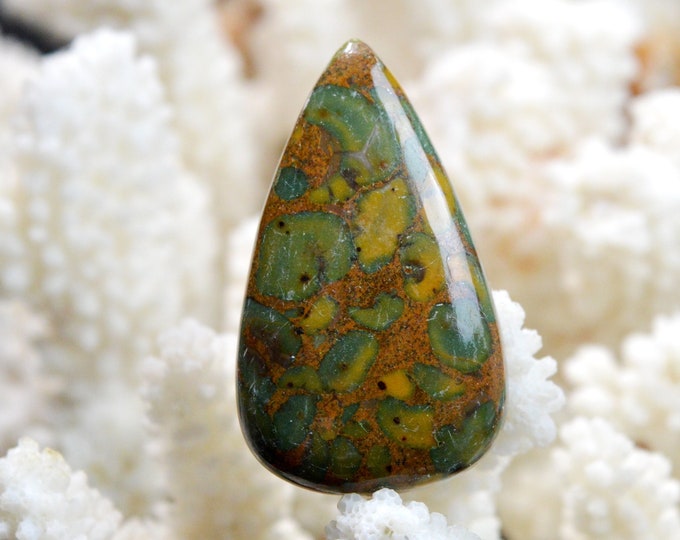 Jasper "Bamboo" 68 carats - natural stone cabochon - Indonesia / EF12