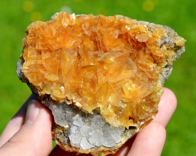 Siderite & Fluorite 237 grams - Le Burg Mine (Le Burc Mine), Paulinet, Albi, Tarn, Occitanie, France