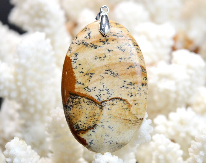 Landscape Jasper 114 carats - natural stone cabochon pendant - Namibia / EG84