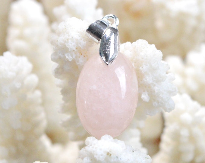 Morganite 19 carats - pendentif cabochon pierre naturelle - Pakistan / EI48