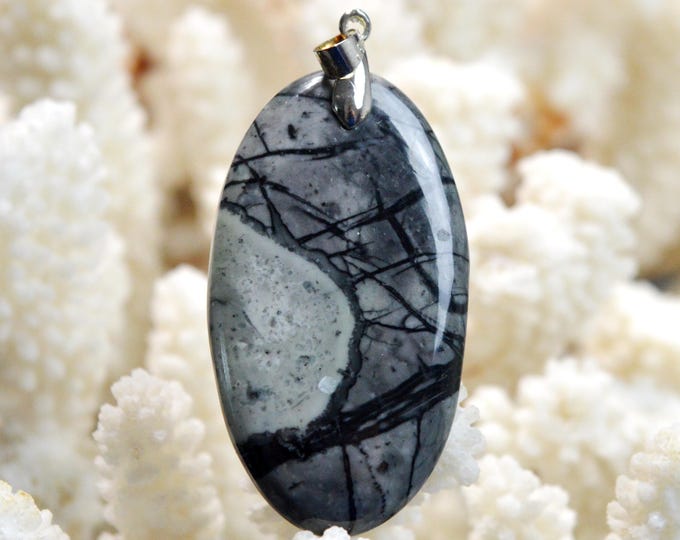 72 Carat Picasso Jasper - Natural Gemstone Cabochon Pendant - Utah, USA / FP49
