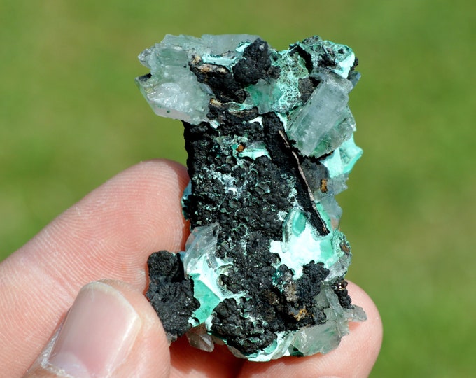Barite & Malachite - 33 grams - Shangulowé Mine, Kambove District, Lualaba, DR Congo