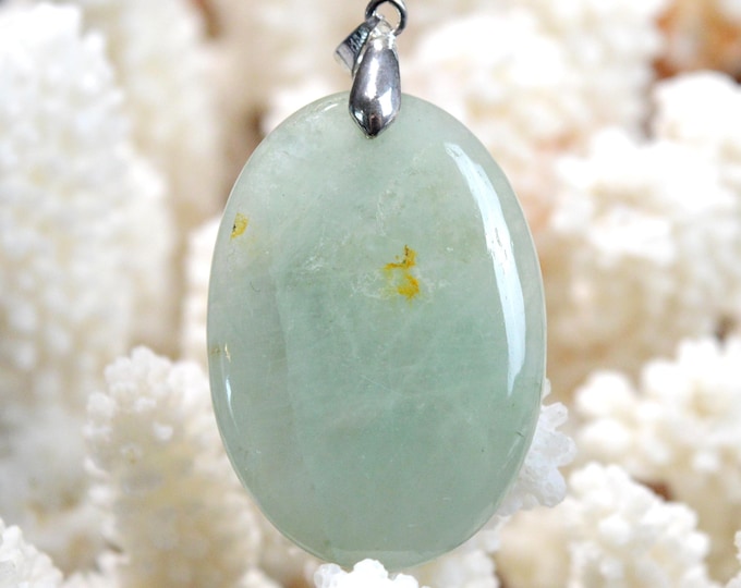 Fluorite 58 carats - pendentif cabochon pierre naturelle - Afghanistan / GB1