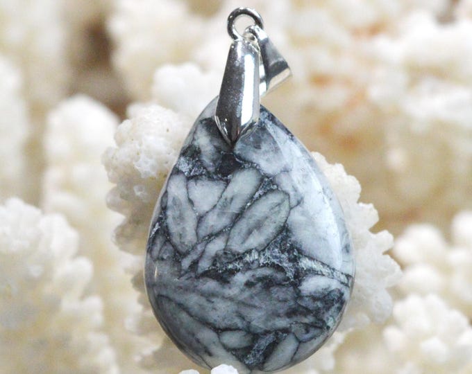 Pinolite 25 carat - natural stone cabochon pendant - Austria / FS16