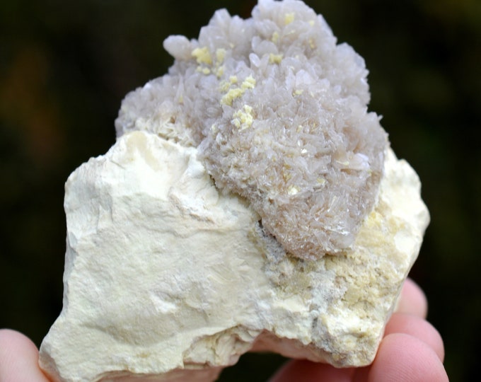 Sulfur & celestine - 309 grams - Machów mine, Tarnobrzeg City Co., Subcarpathian Voivodeship, Poland
