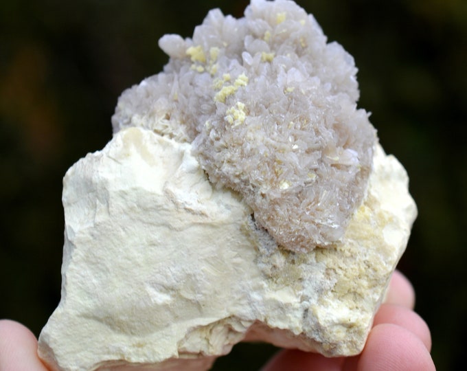 Sulfur & celestite - 309 grams - Machów mine, Tarnobrzeg City Co., Subcarpathian Voivodeship, Poland