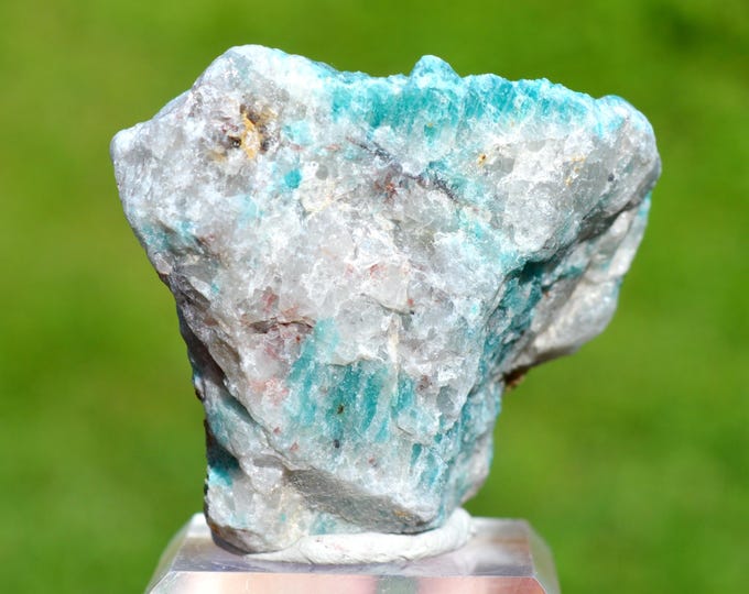 Microcline var. Amazonite & Quartz 146 grams - Fasimena Pegmatite, Fasimena, Ambositra II, Ambositra District, Amoron'i Mania, Madagascar