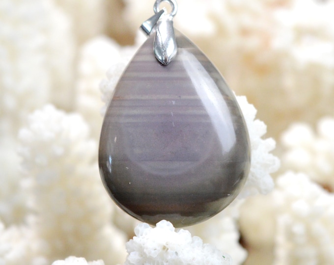 Jaspe Impérial 32 carats - pendentif cabochon pierre naturelle - Mexique // DJ58
