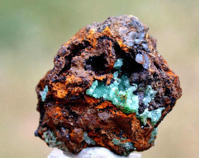 Adamite 29 grams - Kamariza mines, Agios Konstantinos, Lavrion Mining District, Lavreotiki, East Attica, Attica, Greece