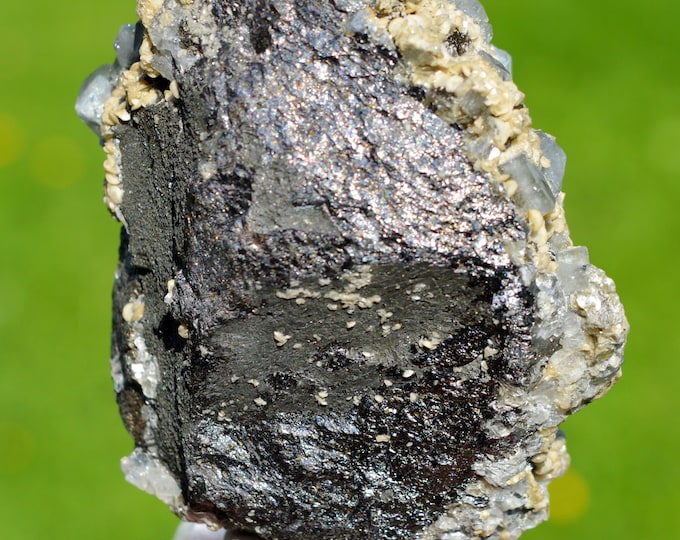 Fluorapatite & Siderite and a-pyrite 345 grams - Panasqueira, Portugal