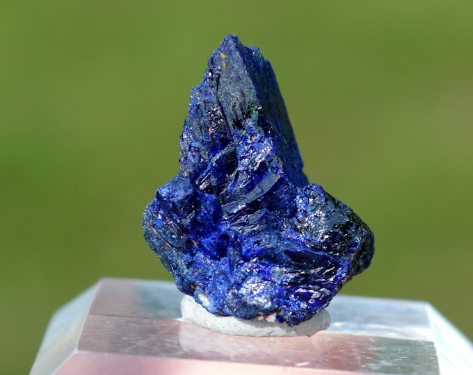 Azurite 3.2 grams - Touissit, Touissit-Bou Beker mining district, Jerada Province, Oriental Region, Morocco