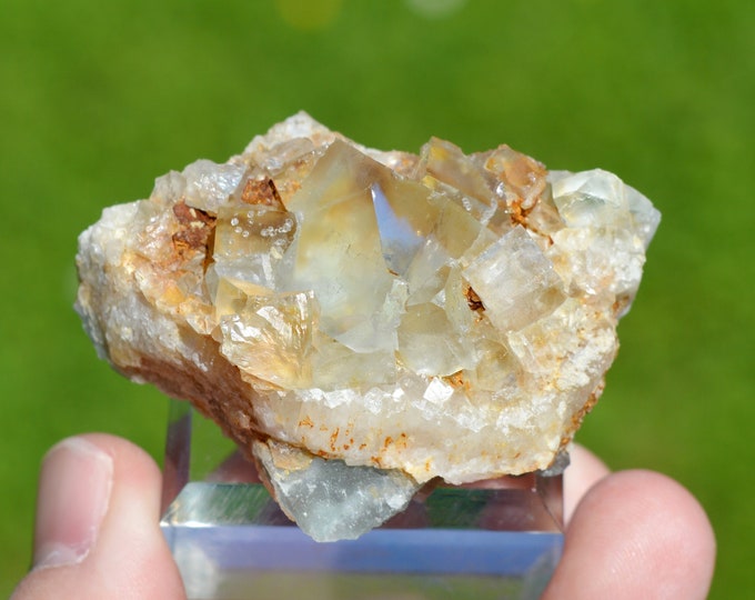 Fluorite 64 grams - La Barre Mine, Saint-Jacques-d'Ambur, Puy-de-Dôme, Auvergne-Rhône-Alpes, France