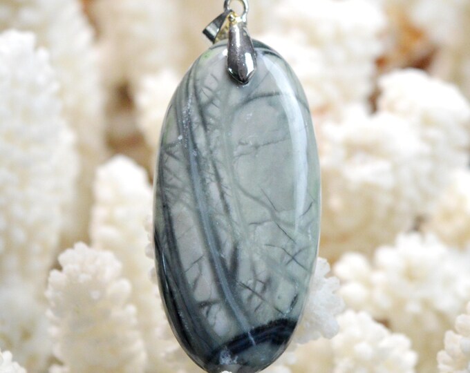 62 Carat Picasso Jasper - Natural Gemstone Cabochon Pendant - Utah, USA / FP52