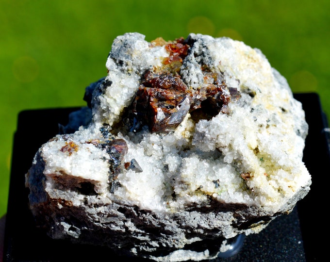 Sphalerite & Quartz 144 grams - Haus Rappoltstein vein, Neuenberg, Ste Marie-aux-Mines, Colmar-Ribeauvillé, Haut-Rhin, Grand Est, France