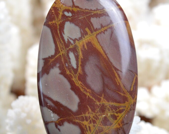 Jaspe Noreena 75 carats - pendentif cabochon pierre naturelle - Australie // Ref A91