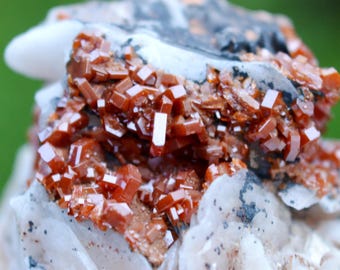Vanadinite & Baryte 80 grams - Mibladen, Aït Oufella Caïdat, Midelt Cercle, Midelt Province, Drâa-Tafilalet Region, Morocco