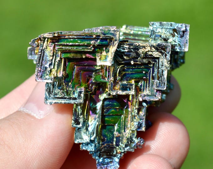 Bismuth metallic crystals 95 grams - Lab grown
