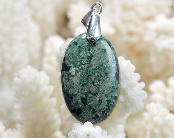 Sonora Chrysocolla 32 carats - natural stone cabochon pendant - Sonora, Mexico / ED11