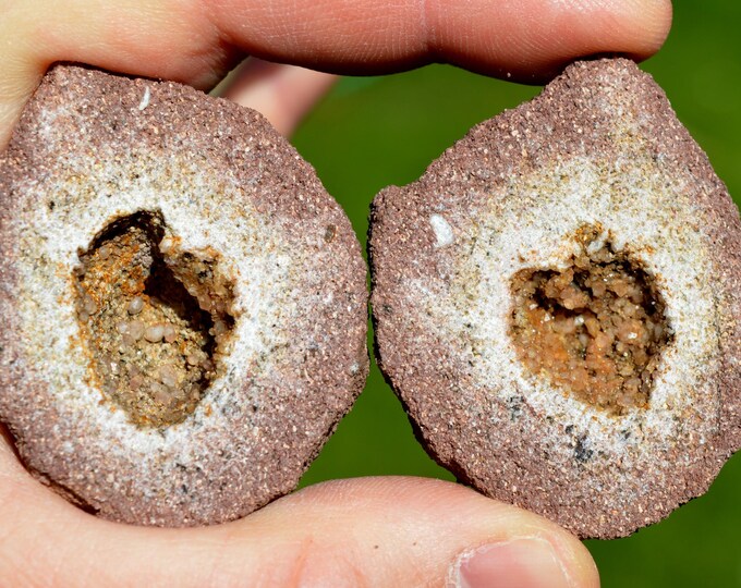 Sandstone & Quartz Geode 104 grams - Remiremont, Épinal, Vosges, Grand Est, France