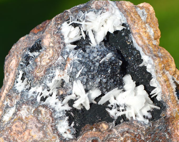 Quartz Baryte & Goethite 780 grams - Les Redoutières Mine, Chaillac Mines, Chaillac, Le Blanc, Indre, Centre-Val de Loire, France