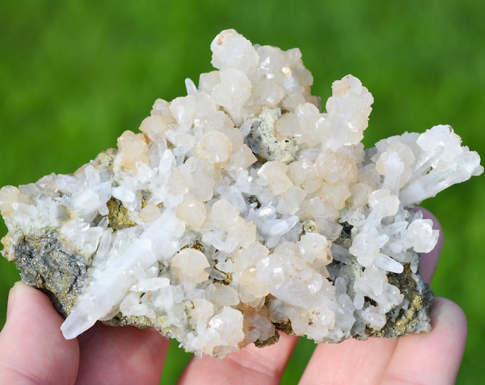 Quartz & Calcite 293 grams - Cavnic Mine, Cavnic, Maramureș, Romania