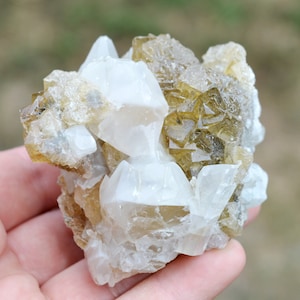 Fluorite & Calcite 340 grams - Villabona mining area, Asturias, Spain