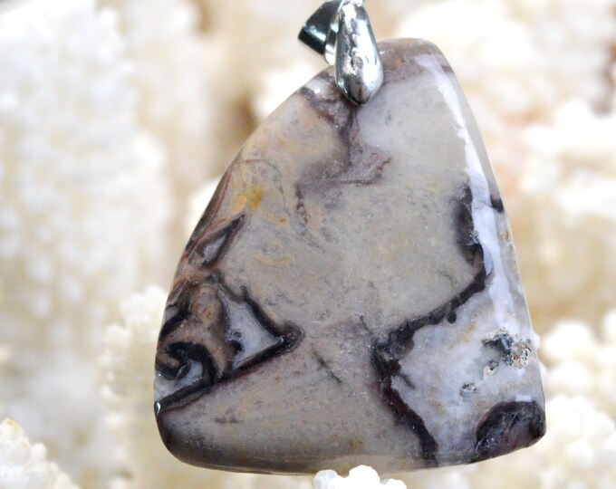 Agate 65 carats - pendentif cabochon pierre naturelle - Mexique / FD24